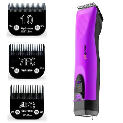 Máquina de Tosa Ultra A5 UpGroom Purple + 3 Lâminas Titânio Nº 10, Nº 7 e Nº 4