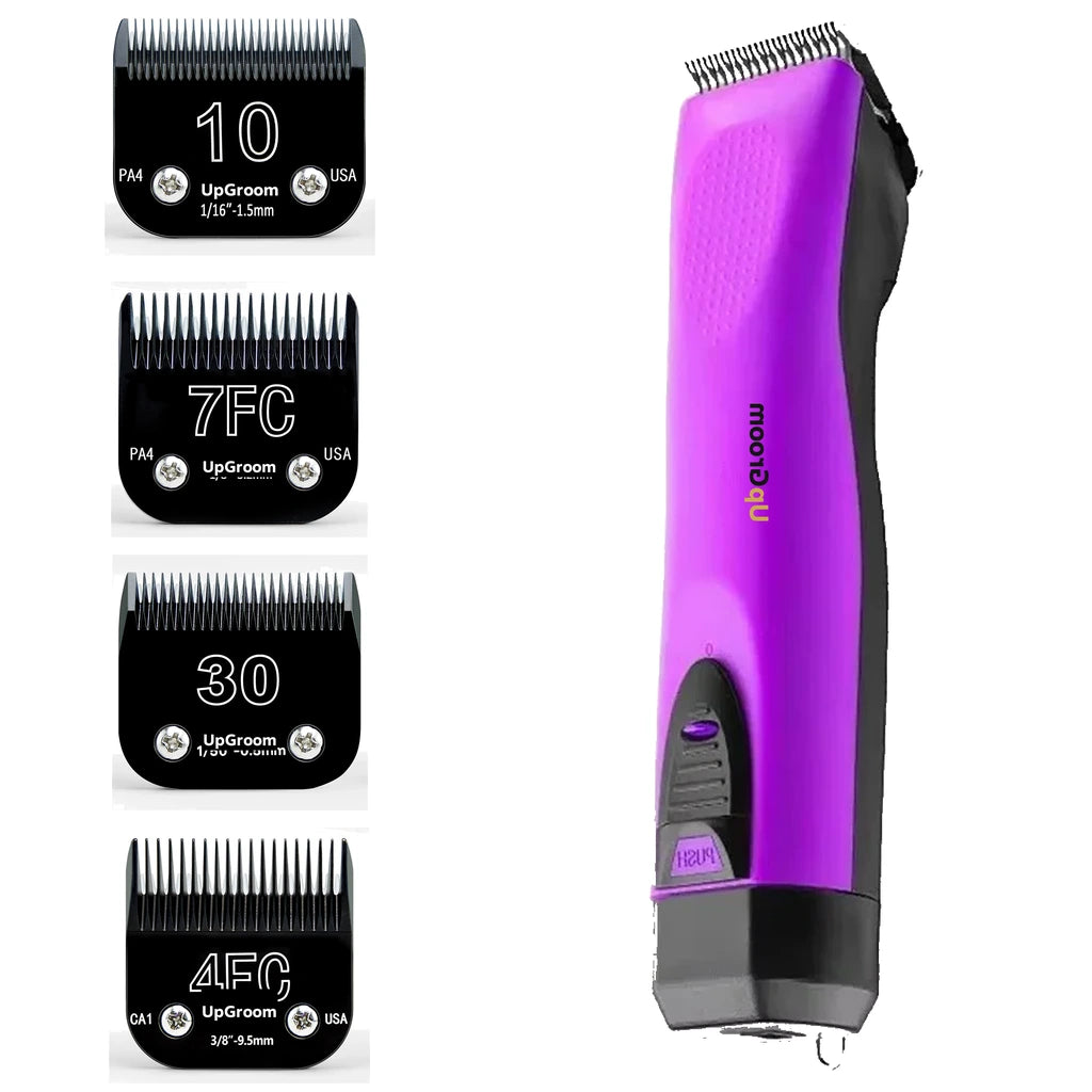 Máquina de Tosa Ultra A5 UpGroom Purple + 4 Lâminas Titânio Nº 10, Nº 7, Nº 30 e Nº 4
