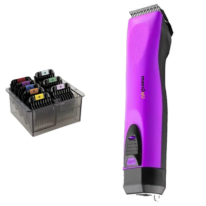 Máquina de Tosa Ultra A5 UpGroom Purple + Kit Pente Adaptador 8pcs Inox