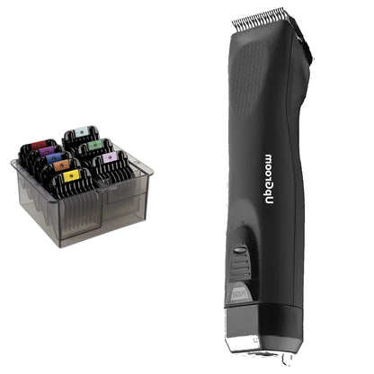 Máquina de Tosa Ultra A5 UpGroom Black + Kit Pente Adaptador 8pcs Inox