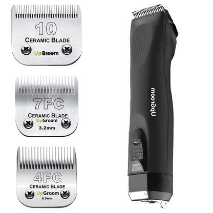 Máquina de Tosa Ultra A5 UpGroom Black + 3 Lâminas Cerâmica Nº 10, Nº 7 e Nº 4