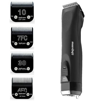 Máquina de Tosa Ultra A5 UpGroom Black + 4 Lâminas Titânio Nº 10, Nº 7, Nº 30 e Nº 4