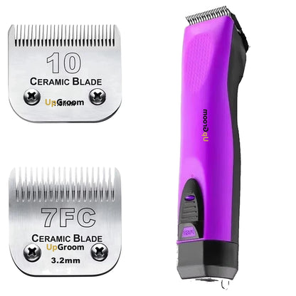 Máquina de Tosa Ultra A5 UpGroom Purple + 2 Lâminas Cerâmica Nº 10 e Nº 7