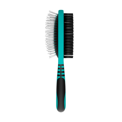 Escova Dupla de Nylon e Pinos Profissional - lado de nylon