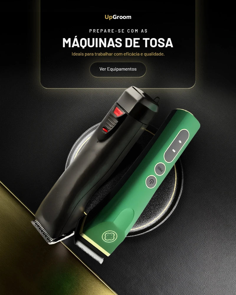 Kit completo de equipamentos profissionais para banho e tosa a domicílio UpGroom