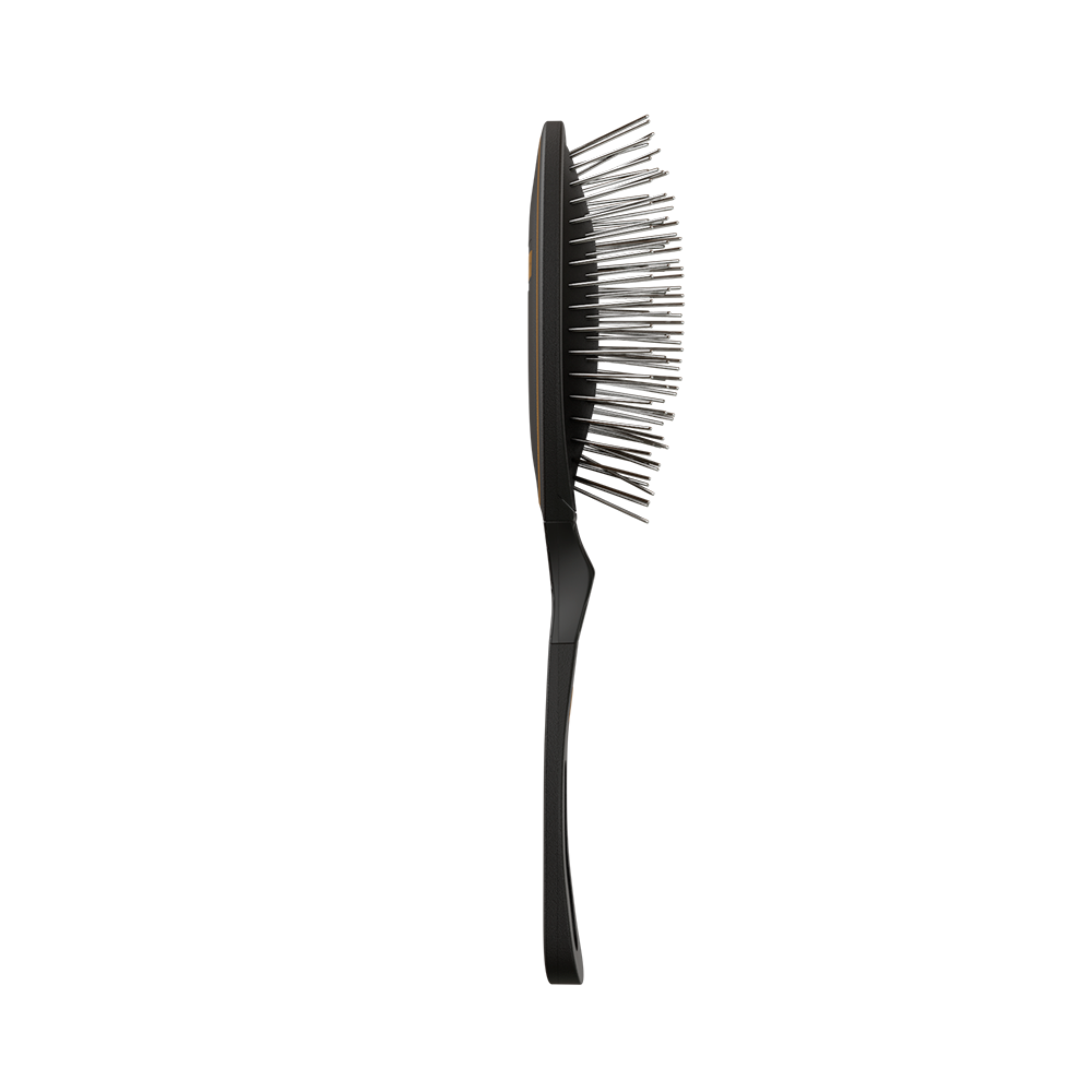 Escova de Pinos Média Sem Bolinhas Premium - cabo ergonômico