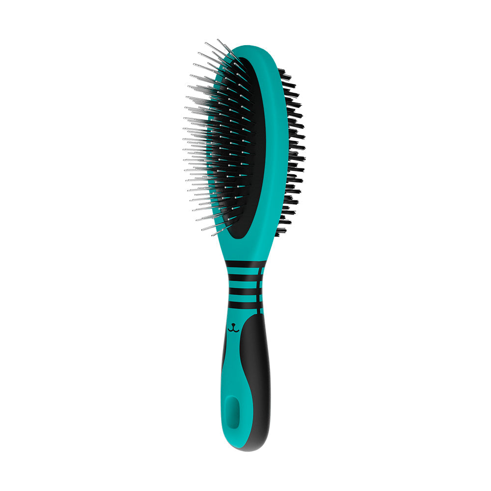 Escova Dupla de Nylon e Pinos Profissional - vista frontal