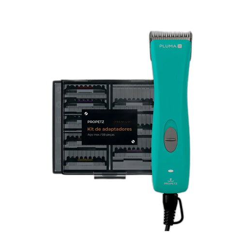 Kit Maquina de Tosa Pluma + Adaptadores Premium - imagem 1