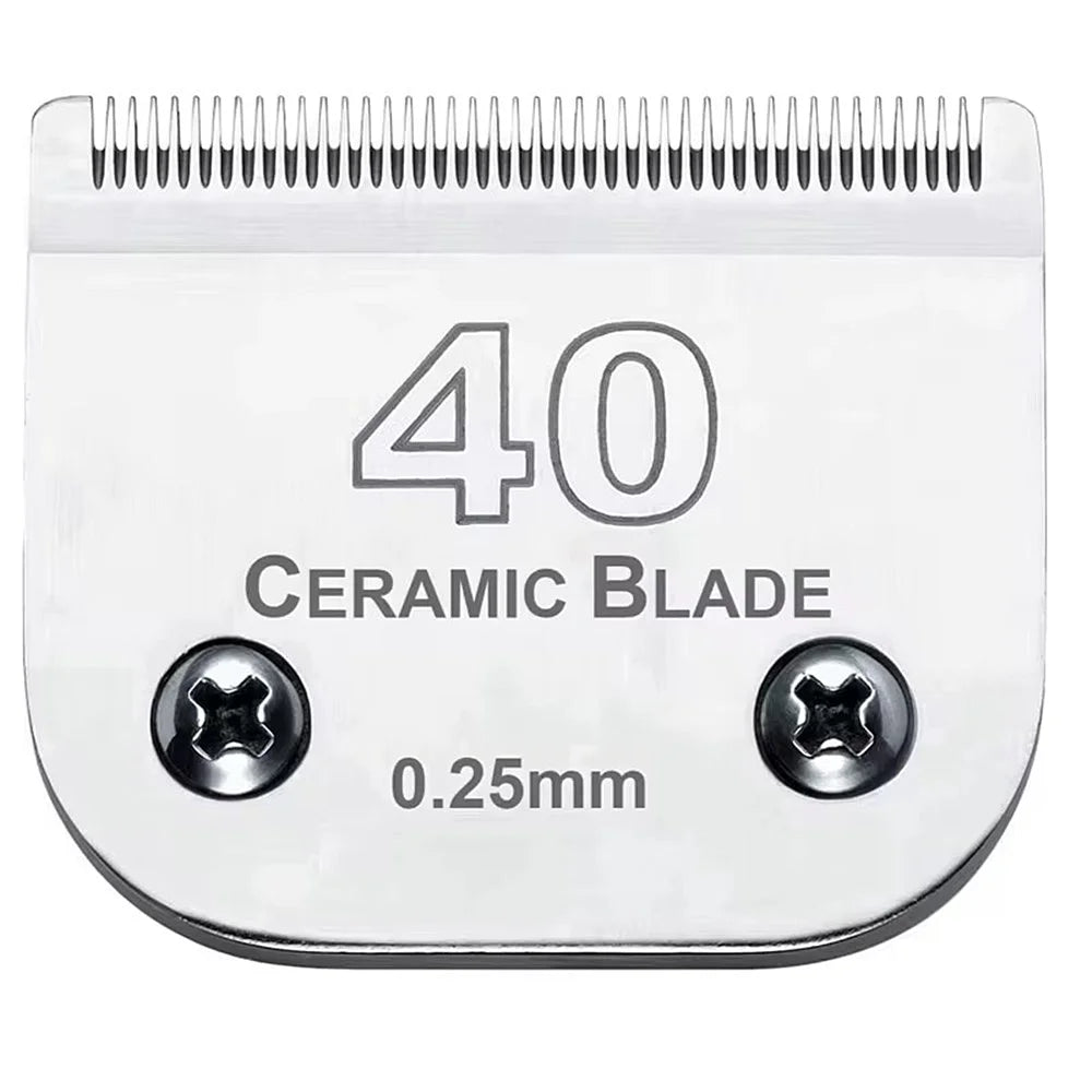 Lâmina de Tosa Profissional UpGroom – Aço e Cerâmica Nº 40