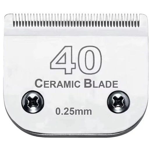 Lâmina de Tosa Profissional UpGroom – Aço e Cerâmica Nº 40