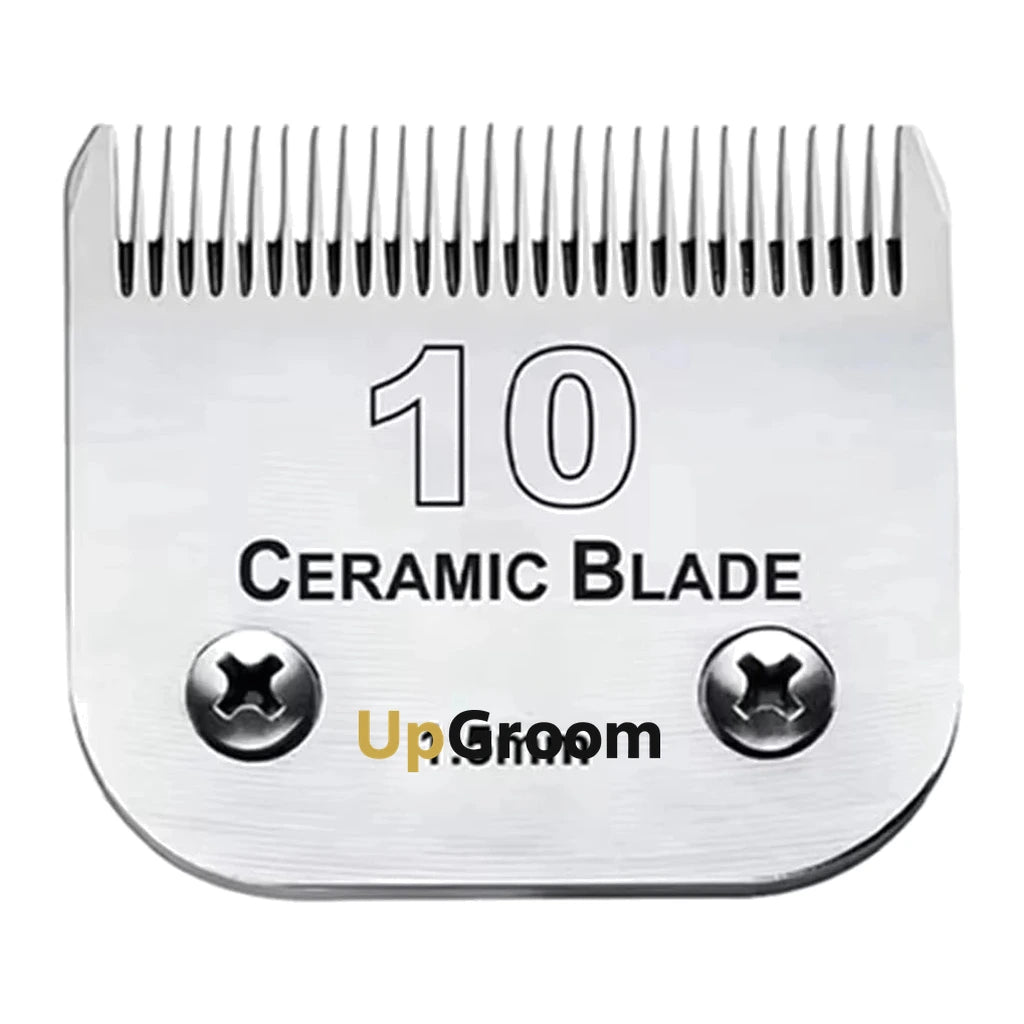 Lâmina de cerâmica Nº10 Ultra A5 UpGroom, 1,5 mm, vista frontal