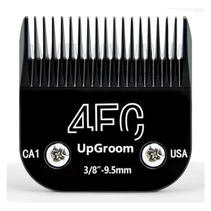Lâmina de titânio Nº4FC Ultra A5 UpGroom, 9,5 mm, vista frontal