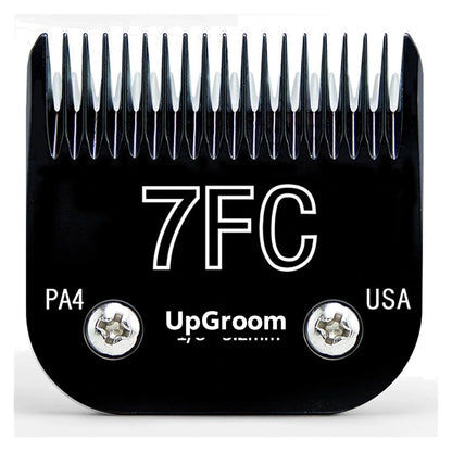 Lâmina de titânio Nº7FC Ultra A5 UpGroom, 3,2 mm, vista frontal