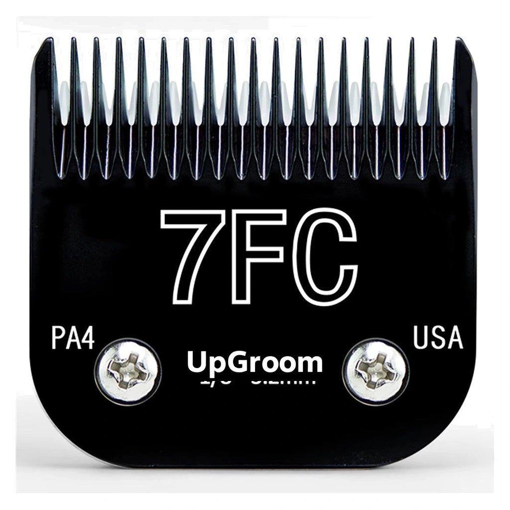 Lâmina de titânio Nº7FC Ultra A5 UpGroom, 3,2 mm, vista frontal