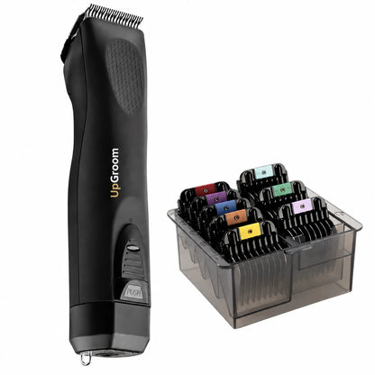 Máquina de Tosa Ultra A5 Preta com adaptador de 8 pentes
