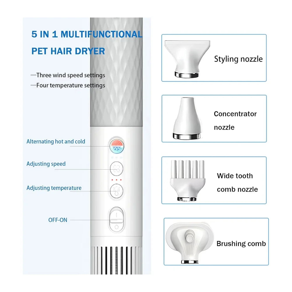 Secador e Soprador Pet Portátil Profissional UPG Air Pro 4 em 1 UpGroom