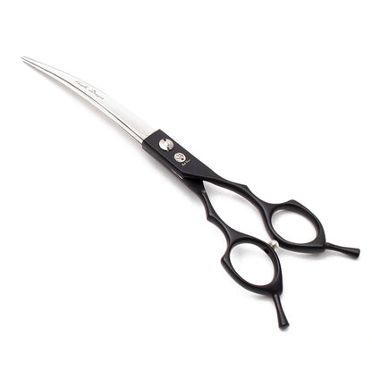 Tesoura curva 7 polegadas preta UpGroom para kit profissional