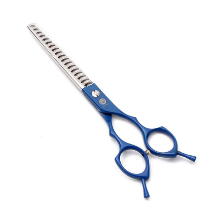 Tesoura dentada de desbaste 7 polegadas azul UpGroom para kit profissional